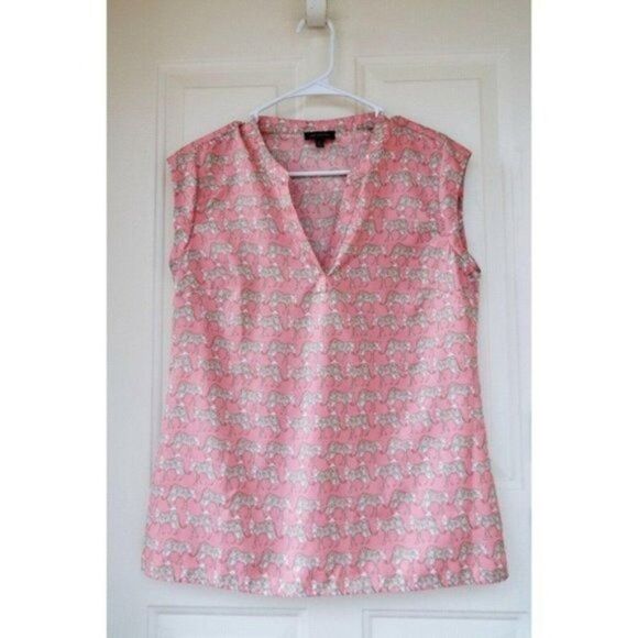 The Limited Cheetah Animal Print V-Neck Blouse Small - Picture 2 of 7